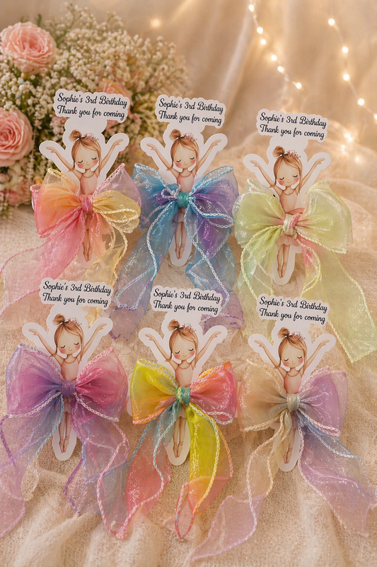 Pretty Little Bows with Personalised Tag