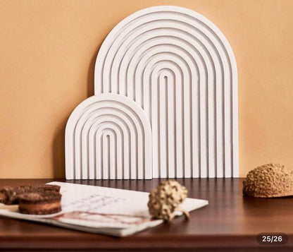 Personalised Wooden Rainbow Plaque Set