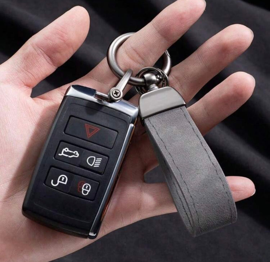 Bulk Logo Engraved Leather Keychains - Starting from 10 pcs