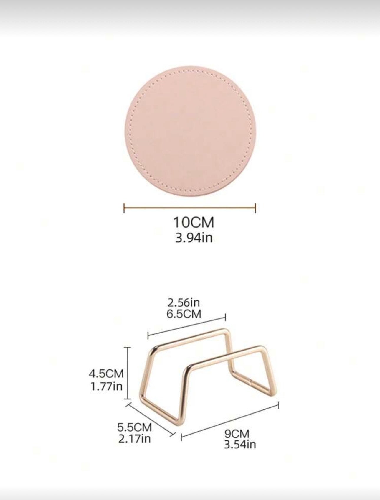 Personalised Round PU Coasters (Set of 6)