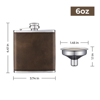 Personalised Hip Flask Gift Set