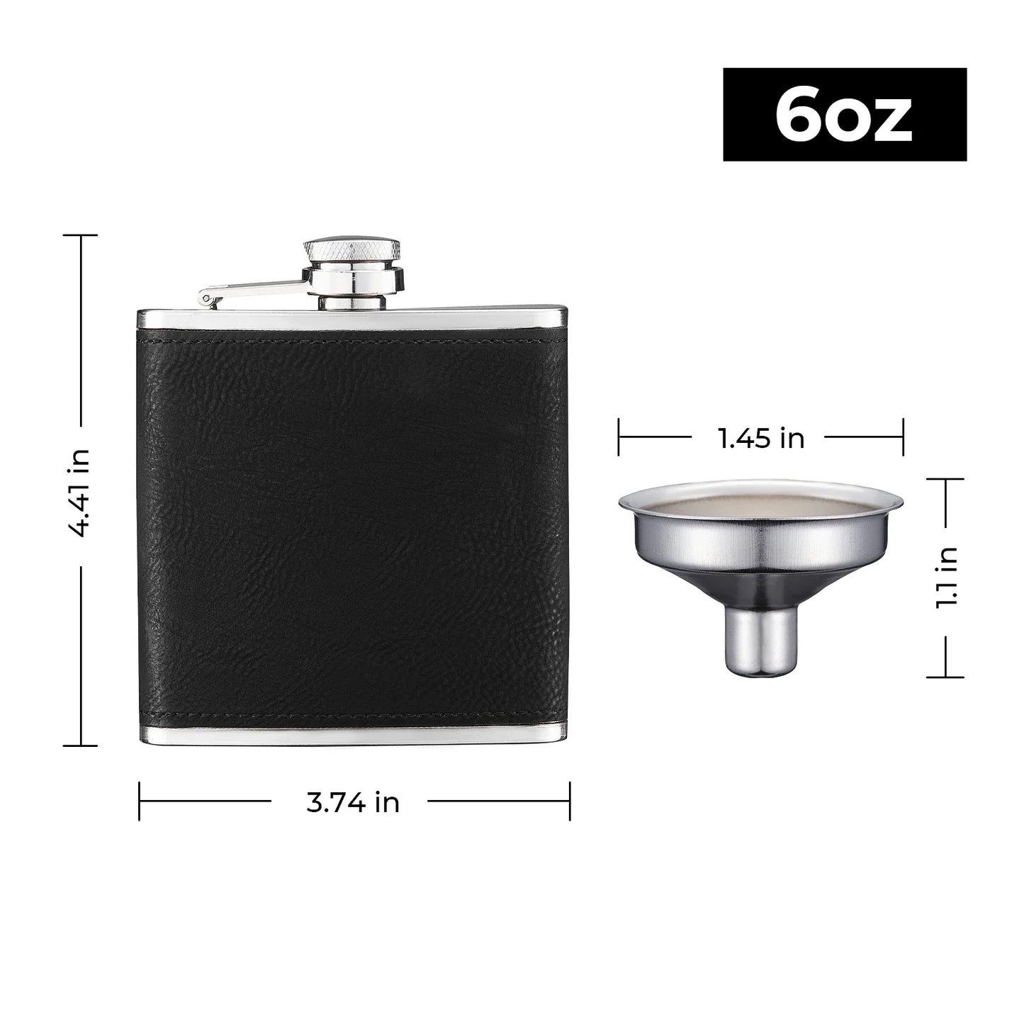 Personalised Hip Flask Gift Set