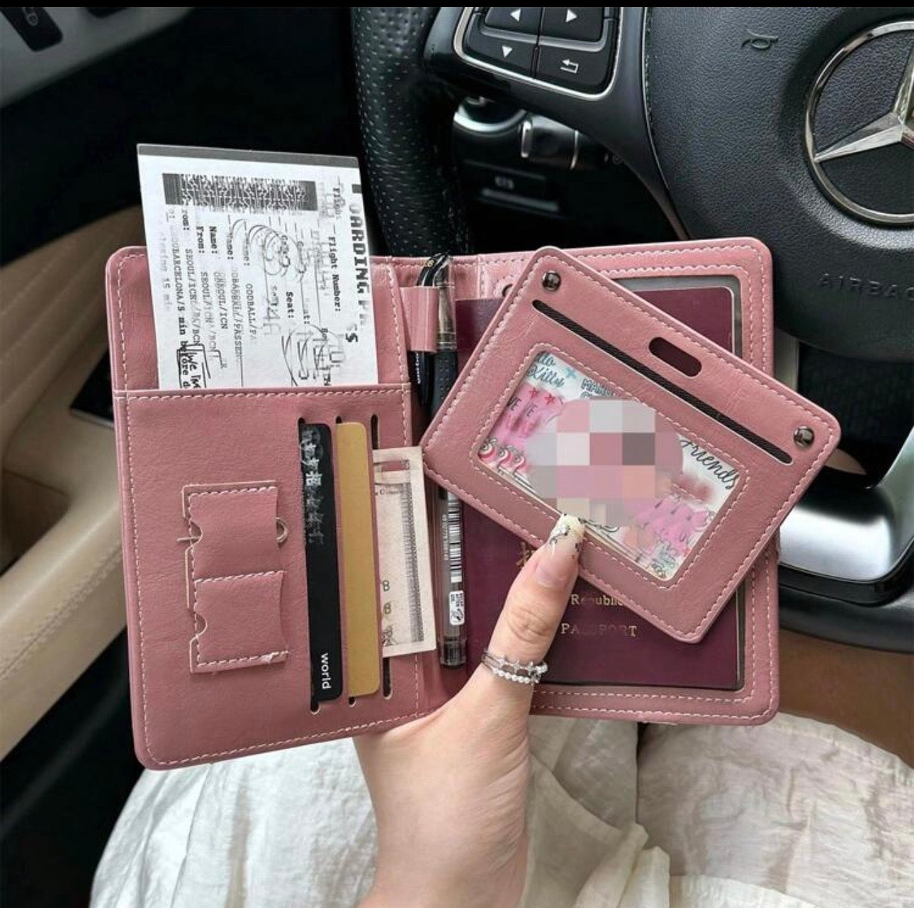 Personalised Passport Holder &amp; Card Case (PU Leather)