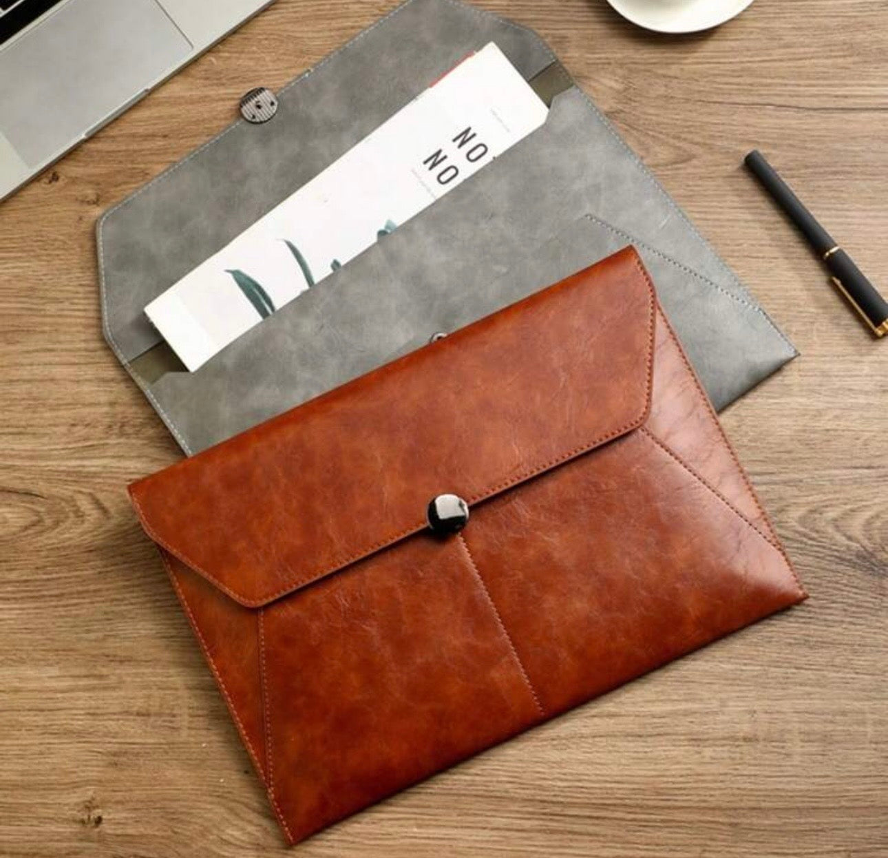 Personalised Faux Leather Document Sleeve (A4)